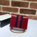 Gucci Vintage Web Rajah Chain Card Case Wallet 573790 Leather Red 2019