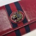 Gucci Vintage Web Rajah Continental Wallet 573789 Leather Red 2019