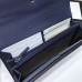 Gucci Web Sylvie Leather Continental Wallet 476084 Navy Blue 2017