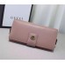 Gucci miss GG leather continental wallet 337335 light pink