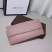 Gucci miss GG leather continental wallet 337335 light pink