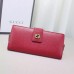 Gucci miss GG leather continental wallet 337335 red