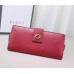 Gucci miss GG leather continental wallet 337335 red