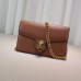 Gucci animalier leather chain wallet 414984 brown