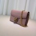 Gucci animalier leather chain wallet 414984 light pink