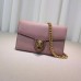 Gucci animalier leather chain wallet 414984 light pink