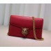 Gucci animalier leather chain wallet 414984 red