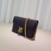 Gucci animalier leather chain wallet 414984 black