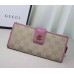 Gucci miss GG original GG canvas continental wallet 337335 light purple