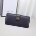 Gucci miss GG leather continental wallet 337335 black