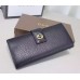 Gucci miss GG leather continental wallet 337335 black