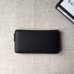 Gucci Leather Zip Around Wallet 456117 Black 2018