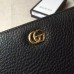 Gucci Leather Zip Around Wallet 456117 Black 2018