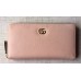 Gucci Leather Zip Around Wallet 456117 Pink 2018