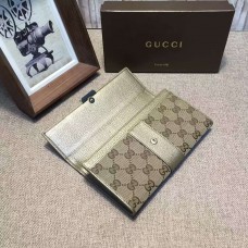 Gucci engraved gucci metal plate continental wallet 233028