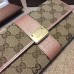 Gucci engraved gucci metal plate continental wallet 233028 light pink