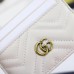 Gucci GG Marmont Card Case 443127 White