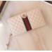 Gucci Leather Zip Around Wallet with Double G 536450 White