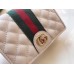 Gucci Leather Card Case with Double G ‎536453 White