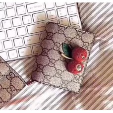 Gucci GG Supreme Card Case with Cherries