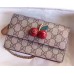 Gucci GG Supreme Chain Crossbody Bag with Cherries