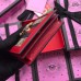 Gucci Queen Margaret GG Supreme Card Case 476072 Red