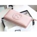 Gucci Soho Wallet 308004 Metallic Pink