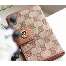 Gucci GG Supreme Card Case 337023 Beige