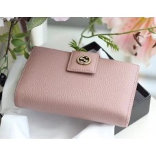 Gucci Leather Card Case 337023 Pink