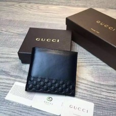 Gucci guccissima Leather bi-fold wallet 256408 black