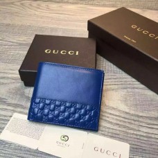 Gucci guccissima Leather bi-fold wallet 256408 blue