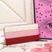 Gucci Queen Margaret Leather Zip Around Wallet ‎476069 Pink 2018