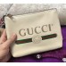 Gucci Calfskin Print Leather Mini Portfolio 495665 White 2017