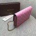 Gucci Icon Gucci Signature chain wallet 409340 pink