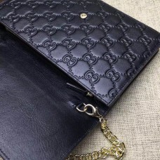 Gucci Icon Gucci Signature chain wallet 409340 black