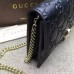 Gucci Icon Gucci Signature chain wallet 409340 black