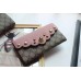 GUCCI Peony GG Supreme canvas continental wallet 431474 PINK