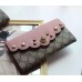 GUCCI Peony GG Supreme canvas continental wallet 431474 PINK