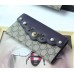 GUCCI Peony GG Supreme canvas continental wallet 431474  DARK BLUE