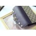 GUCCI Peony GG Supreme canvas continental wallet 431474  DARK BLUE