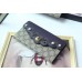 GUCCI Peony GG Supreme canvas continental wallet 431474  DARK BLUE