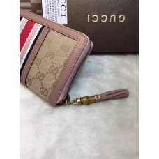 Gucci Rania Original GG zip around wallet 353651 in pink