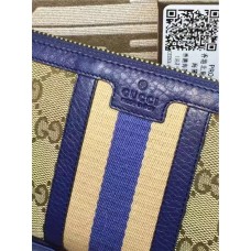 Gucci Rania Original GG zip around wallet 353651 in blue