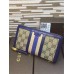 Gucci Rania Original GG zip around wallet 353651 in blue