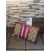 Gucci Rania Original GG zip around wallet 353651 in red