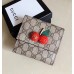 Gucci GG Supreme Wallet with Cherries 476051