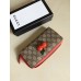 Gucci GG Supreme Zip Around Wallet with Cherries 476049