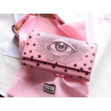 Gucci Eye Print Long Wallet 516937 Pink 2018