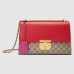 Gucci Red Padlock Medium GG Supreme Shoulder Bag