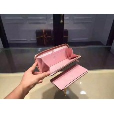 Louis Vuitton Monogram Empreinte Clemence Wallet Pink